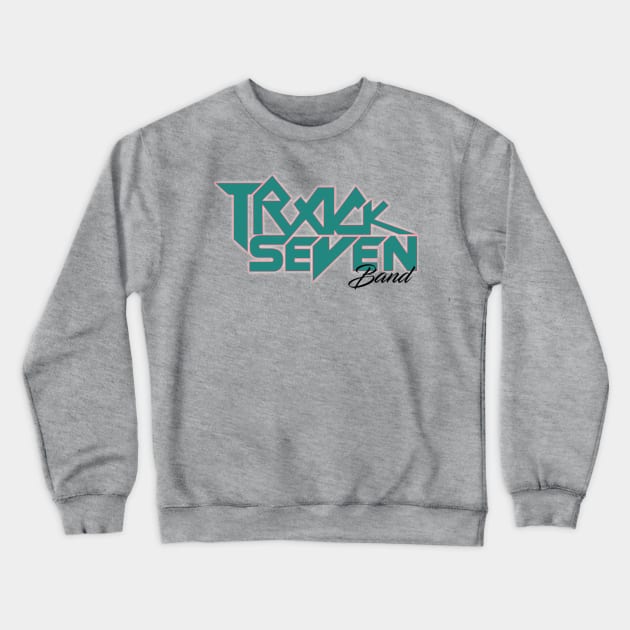 Green and Pastel Track Seven Band Logo Crewneck Sweatshirt by TrackSevenBand